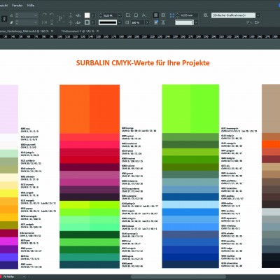 SURBALIN als CMYK-Werte