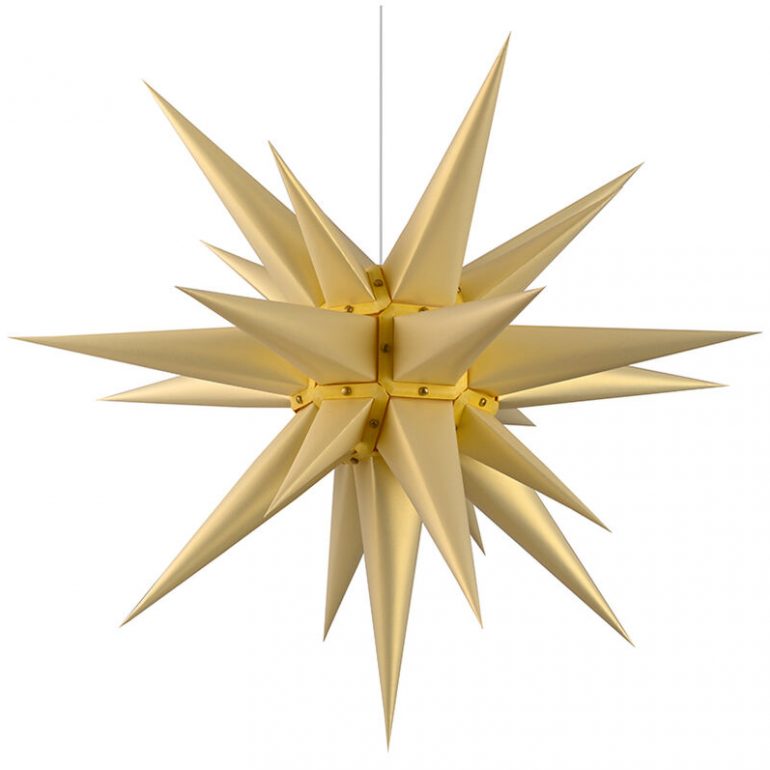 peyer cover herrnhuter sterne gold surbalin perleffekt